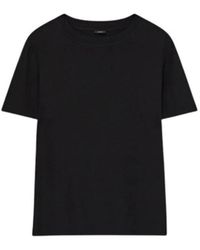 JOSEPH - Tops ,Zwart ,Rubin Crepe De Soie Zijden Blouse - Lyst