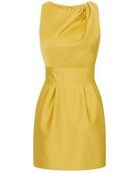 Elisabetta Franchi - Draped Mini Dress - Lyst