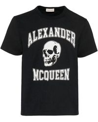 Alexander McQueen - Skull Logo T-Shirt und Polo Kollektion - Lyst