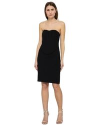 Moschino - Kleedjes ,Zwart ,Korte Tube Jurk Met Bustier - Lyst