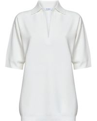 Max Mara - Lange Viscose Crepe Trui - Lyst