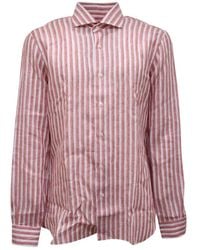 Barba Napoli - Culto Leinenhemd Made - Lyst