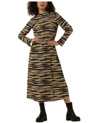 Modström - Kleedjes ,Veelkleurig ,Polyester Becky Maxi-Jurk Met Print - Lyst