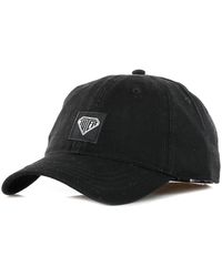Iuter - Accessoires ,Zwart ,Katoen Zwarte Gebogen Klep Pet Met Logo - Lyst