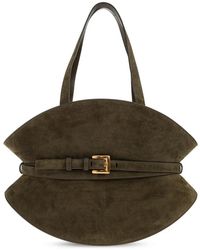 Balmain - Tassen ,Groen ,Leer Shuffle Medium Schoudertas - Lyst