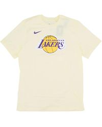 Nike - Fitness ,Katoen Nba Essential Logo Tee Loslak - Lyst