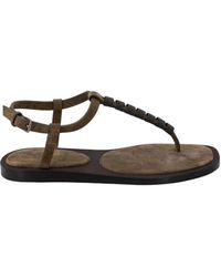 Brunello Cucinelli - Flat Sandals - Lyst
