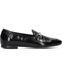 Stefano Lauran - Schwarze Lederslipper Mit-Detail - Lyst