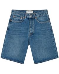 Samsøe & Samsøe - Denim Loose Fit Shorts 100% Katoen - Lyst