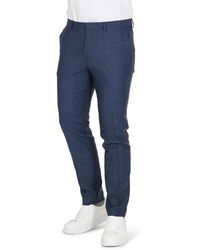 HUGO - Blauwe Casual Broek - Lyst