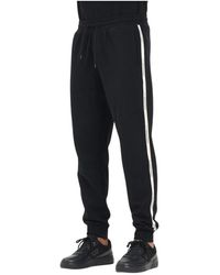 EA7 - Sportieve Zwarte Broek Regular Fit - Lyst