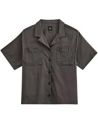 Vans - Overhemden ,Grijs ,Katoen Cassidy Camp Shirt - Lyst