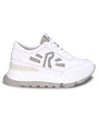 Rucoline - Schoenen ,Wit ,Leer Witte En Salie Leren Sneakers - Lyst