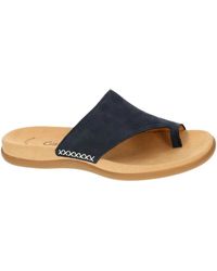 Gabor - Schoenen ,Blauw ,Leer Flip Flop - Lyst