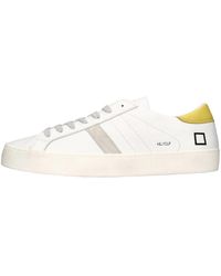 Date - Schoenen ,Wit ,Leer Hill Low Calf Sneakers - Lyst
