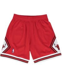 Mitchell & Ness - Fitness ,Rood ,Polyester Chicago Bulls Swingman Shorts 1997-98 - Lyst