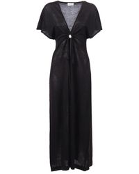 P.A.R.O.S.H. - P.A.R.O..H. ,Kleedjes ,Zwart ,Abito Babygirl - Lyst