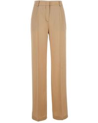 Alberta Ferretti - Hose Mit Hoher Taille Aus Seidenmischung - Lyst