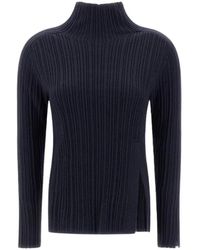 Herno - Gebreide Trui Met Coltrui - Lyst