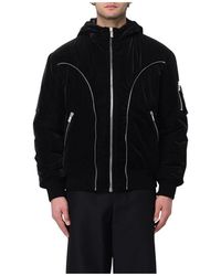 Versace - Velvet Bomber Jacket - Lyst