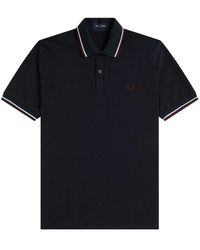 Fred Perry - Tops ,Blauw ,Katoen M12 Polo - Lyst