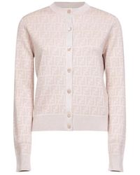 Fendi - Ff-Jacquard Cardigan - Lyst