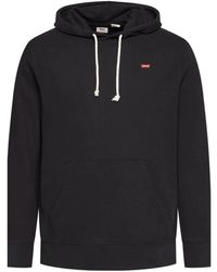 Levi's - Hoodies & Sweatvesten ,Zwart ,Katoen The Original Housemark Sweatshirt - Lyst