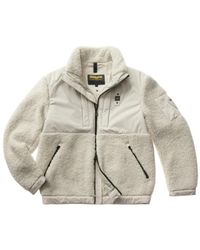 Blauer - Misty Shearling Biker Jacket - Lyst