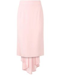 Moschino - Asymmetrische Geplooide Midi-Rok - Lyst