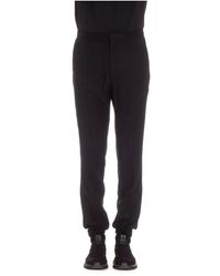 ZEGNA - Schwarze hose mit elastischem bund - Lyst