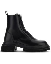 Hogan - Combat Leren Enkellaarzen - Lyst
