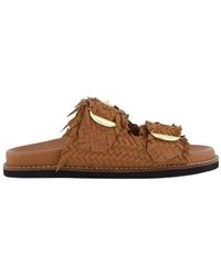 Gibaldi - Bruine Knoop Slipper - Lyst