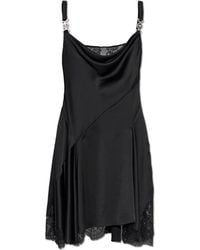 Versace - Satijnen Mini-Jurk Met Kant - Lyst