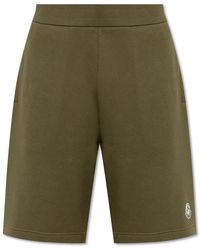 Moncler - Korte Broeken ,Groen ,Polyester Casual Shorts - Lyst
