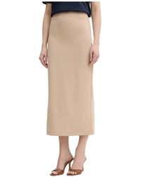 Max Mara - Rokken ,Rechte Midi Rok Met Elastische Tailleband - Lyst