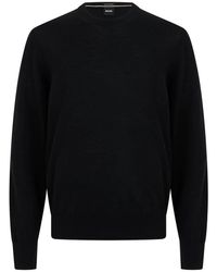 BOSS - Round-Neck Knitwear - Lyst