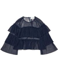 Munthe - Overhemden ,Blauw ,Blouse - Lyst