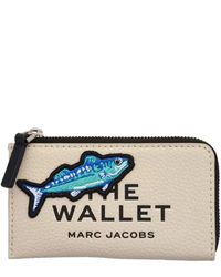 Marc Jacobs - Accessoires ,Wit ,Wol The Camp Patchwork Top Zip Multi Wallet - Lyst
