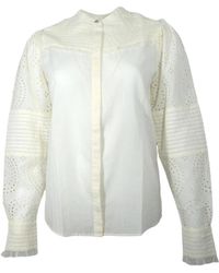 HUGO - Overhemden ,Wit ,Katoen Elegante Katoenen Overhemd Met Kant Details - Lyst