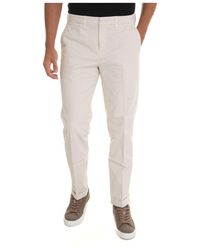 Fay - Slim Fit Chino mit Aufrollsaum - Lyst