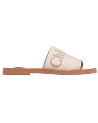 Chloé - Schoenen ,Bruin ,Leer Woody Mule - Lyst