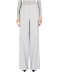 Max Mara - Graue Hose Mit Geradem Bein - Lyst