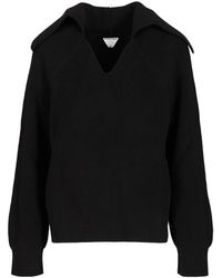 Bottega Veneta - V-Neck Knitwear - Lyst