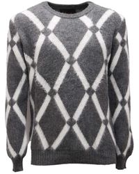 Officina 36 - Round-Neck Knitwear - Lyst