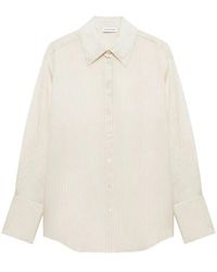 Anine Bing - Overhemden ,Witte Button-Up Shirt Lange Mouwen - Lyst