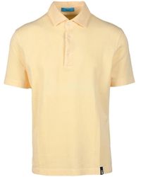 Drumohr - Tops ,Geel ,Katoen Katoenen Polo Shirt - Lyst