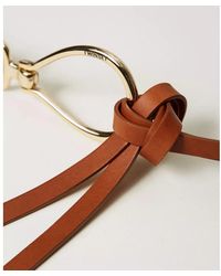 Twinset - Leder Gürtel Mit Ovaler Schnalle - Lyst
