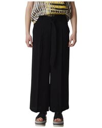 Manila Grace - Broeken ,Zwart ,Broek Met Riem - Lyst