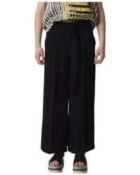 Manila Grace - Broeken ,Zwart ,Broek Met Riem - Lyst