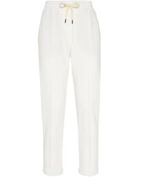 Brunello Cucinelli - Cotton Stretch Joggingbroek - Lyst